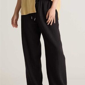 36.) Quince Black Wide Leg Women's Pants
